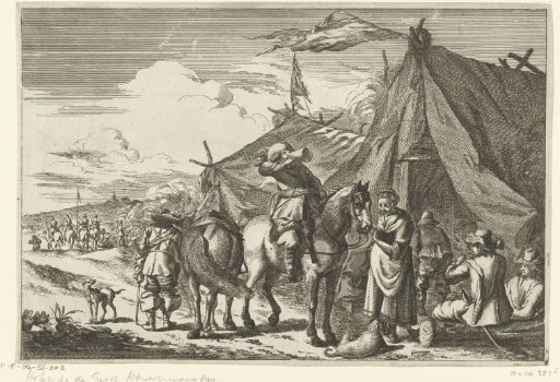 Riders Resting at Tents