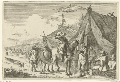 Riders Resting at Tents
