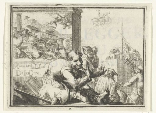 Title page for the pamphlet: The Italian Fortune Teller. Esopus, Antonio Magino, and Dirk Rembrantz van Nierop, 1702