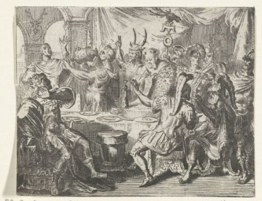 Illustration for 'La coupe enchantée' from 'Contes et nouvelles' by La Fontaine