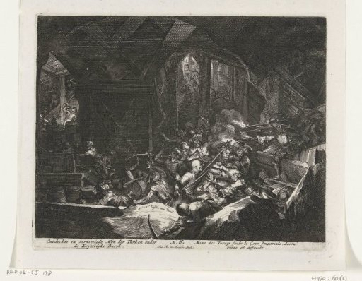 Habsburgs Driving Turkish Besiegers out of the Tunnel System under the Imperial Fortress