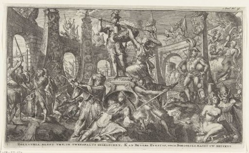 Allegory on the struggle with Bavaria and Burgundy