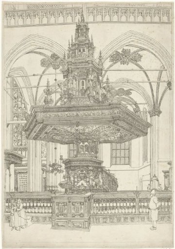 Pulpit in the New Church in Amsterdam