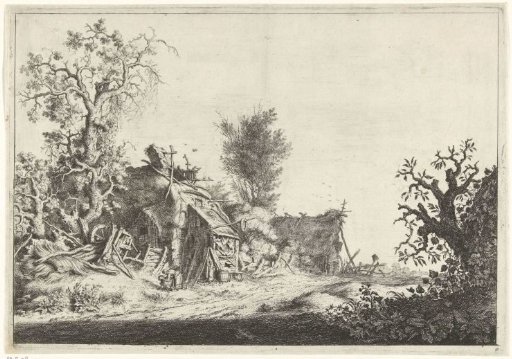 Landscape with Ruined Farmhouses