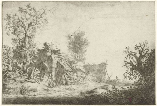 Landscape with Ruined Farmhouses