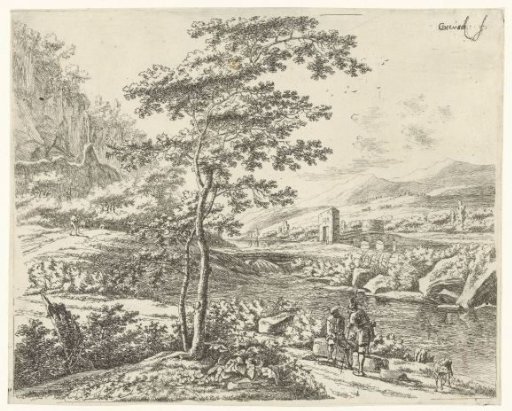 Landscape with a pilgrim and a shepherd