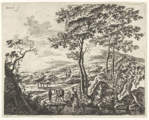 Landscape with a muleteer