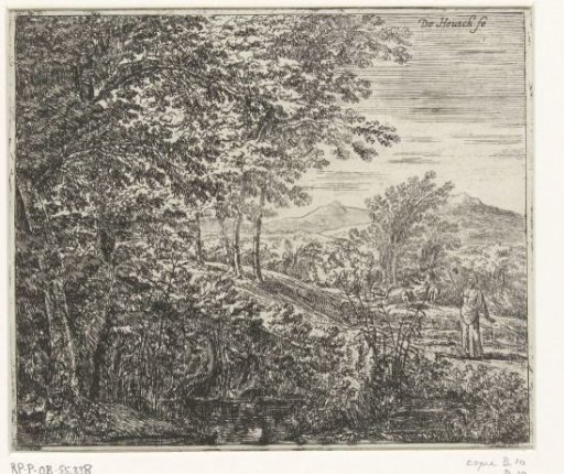 Landscape with a spinster