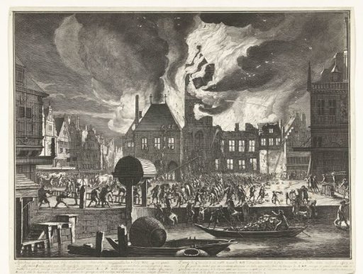 The Fire in the Old Town Hall of Amsterdam, 1652