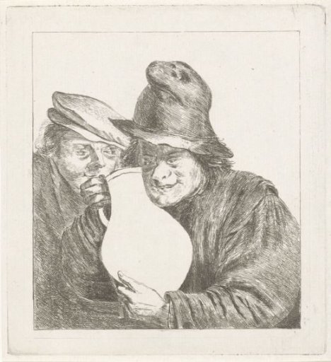 Two Peasants with a Jug