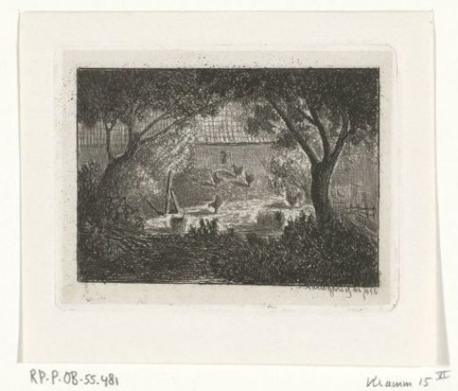 Farmyard with chickens