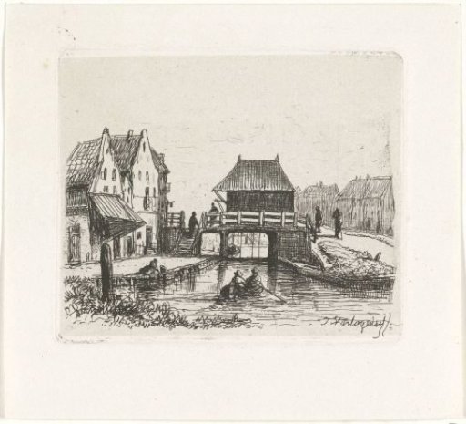 View of a bridge over a canal
