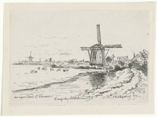 Landscape with mills