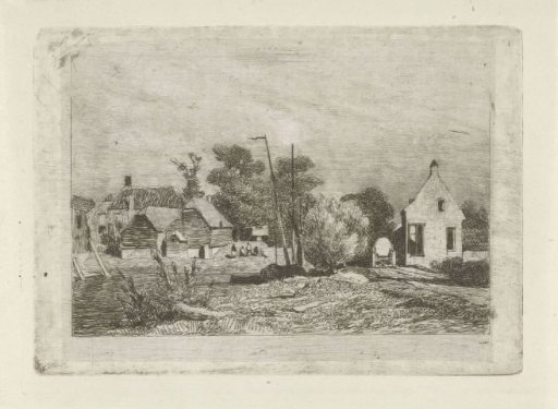 View of houses and a boat