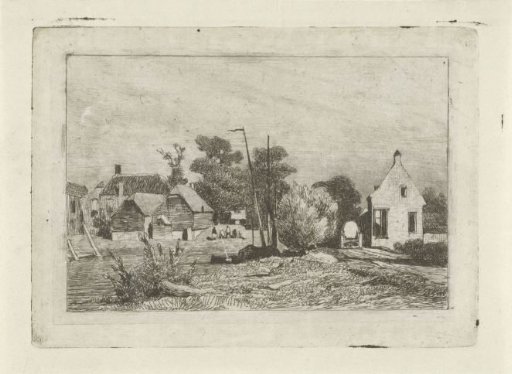 View of houses and a boat