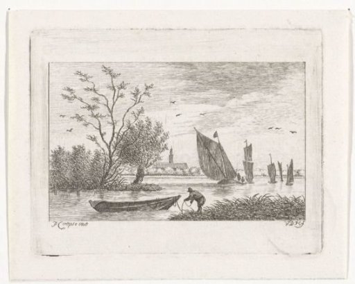 Man by a Boat