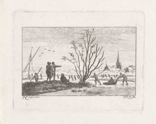 Winter Landscape with Skaters