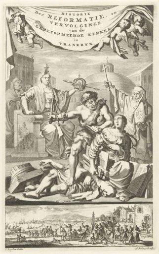 Man with a Scourge and an Allegorical Figure