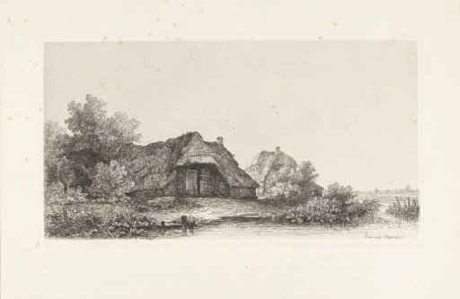 Farmhouses by the water