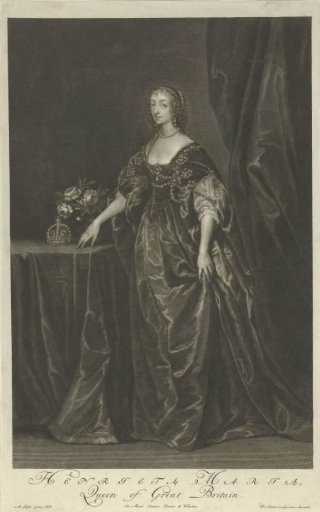 Portrait of Henrietta Maria of Bourbon, Queen of England