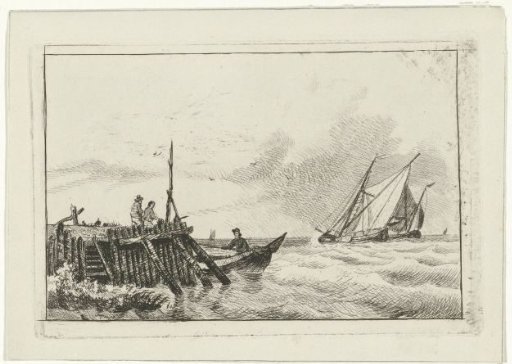 Pier on water