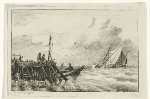 Pier on water