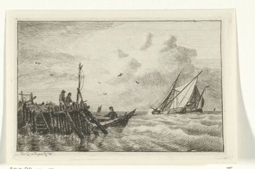 Pier on water