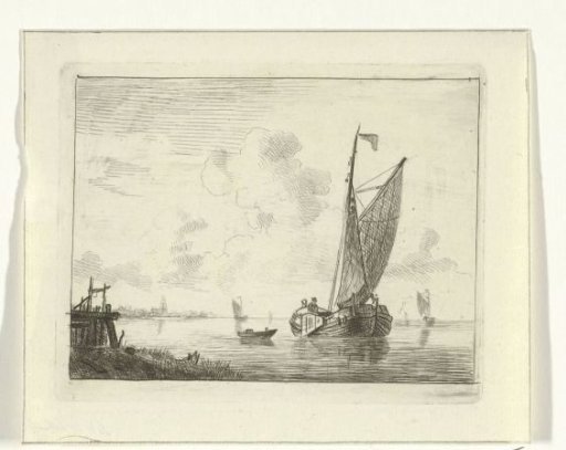 Sailing ship on inland waters