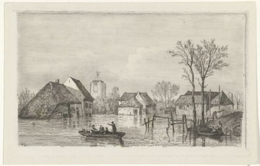 Flooding at Beesd, 1855
