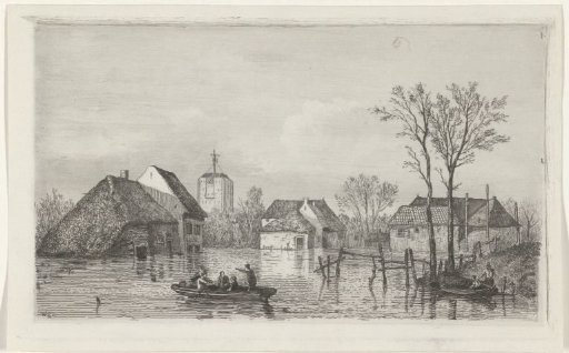 Flooding at Beesd, 1855