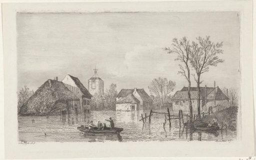 Flooding at Beesd, 1855