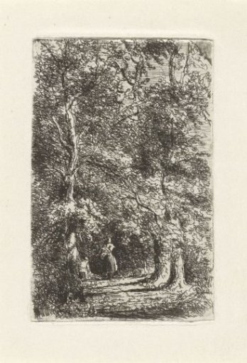 Woman on a Forest Path