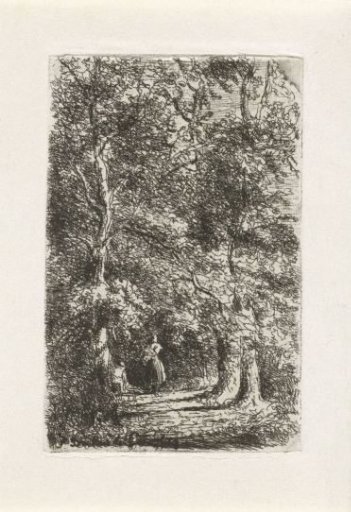 Woman on a Forest Path