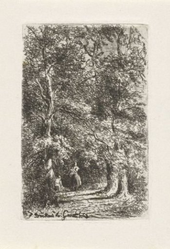 Woman on a Forest Path