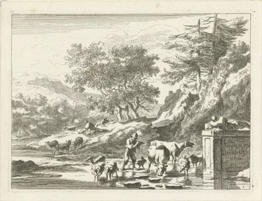 Landscape with Shepherds and Livestock
