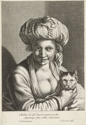 Woman with cat