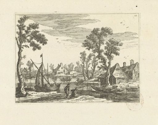 Landscape with two fishermen
