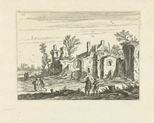 Landscape with ruin