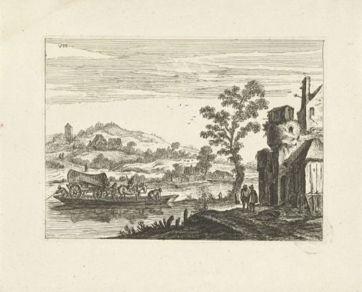 Landscape with ferry