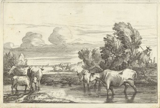 Landscape with cows