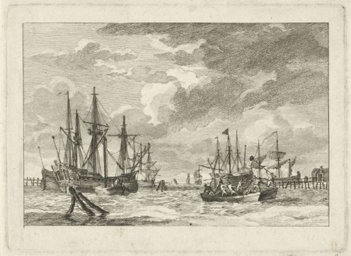 Ships and Boats in a Harbour