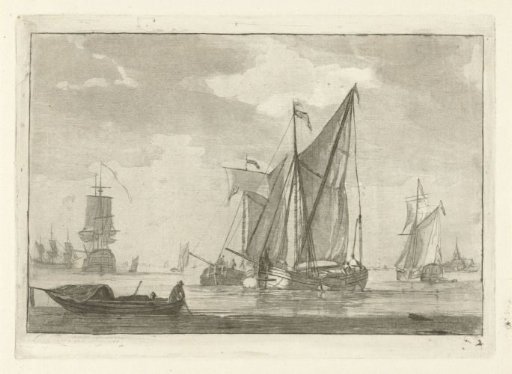 Various Ships on Calm Water