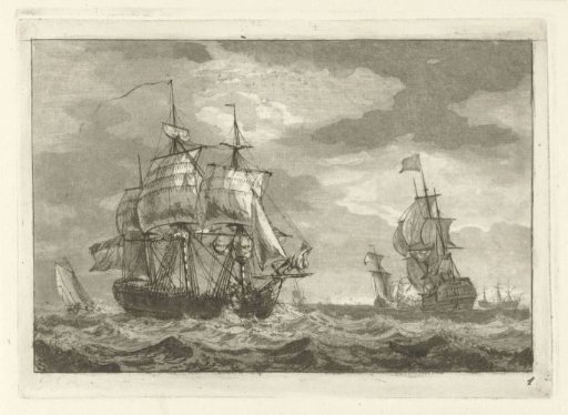 Three-Masters on Rough Water