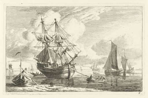 Ship Aground in Shallow Water
