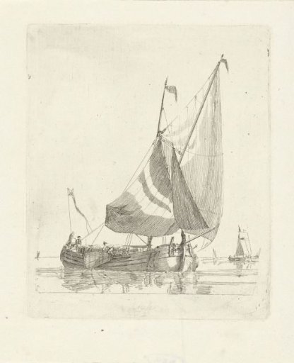 Sailing Ship on Calm Water