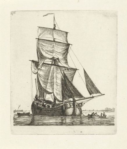 Sailing Ship at Anchor