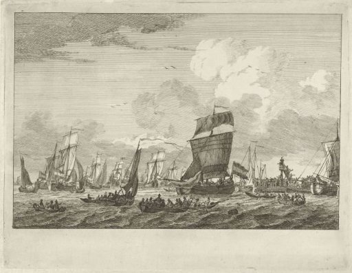 Ships Setting Sail near Vlaardingen