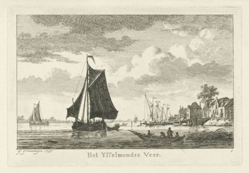 View of the IJsselmond Ferry