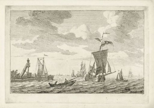 View of the Harbor Head of Vlaardingen