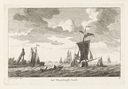 View of the Harbor Head of Vlaardingen
